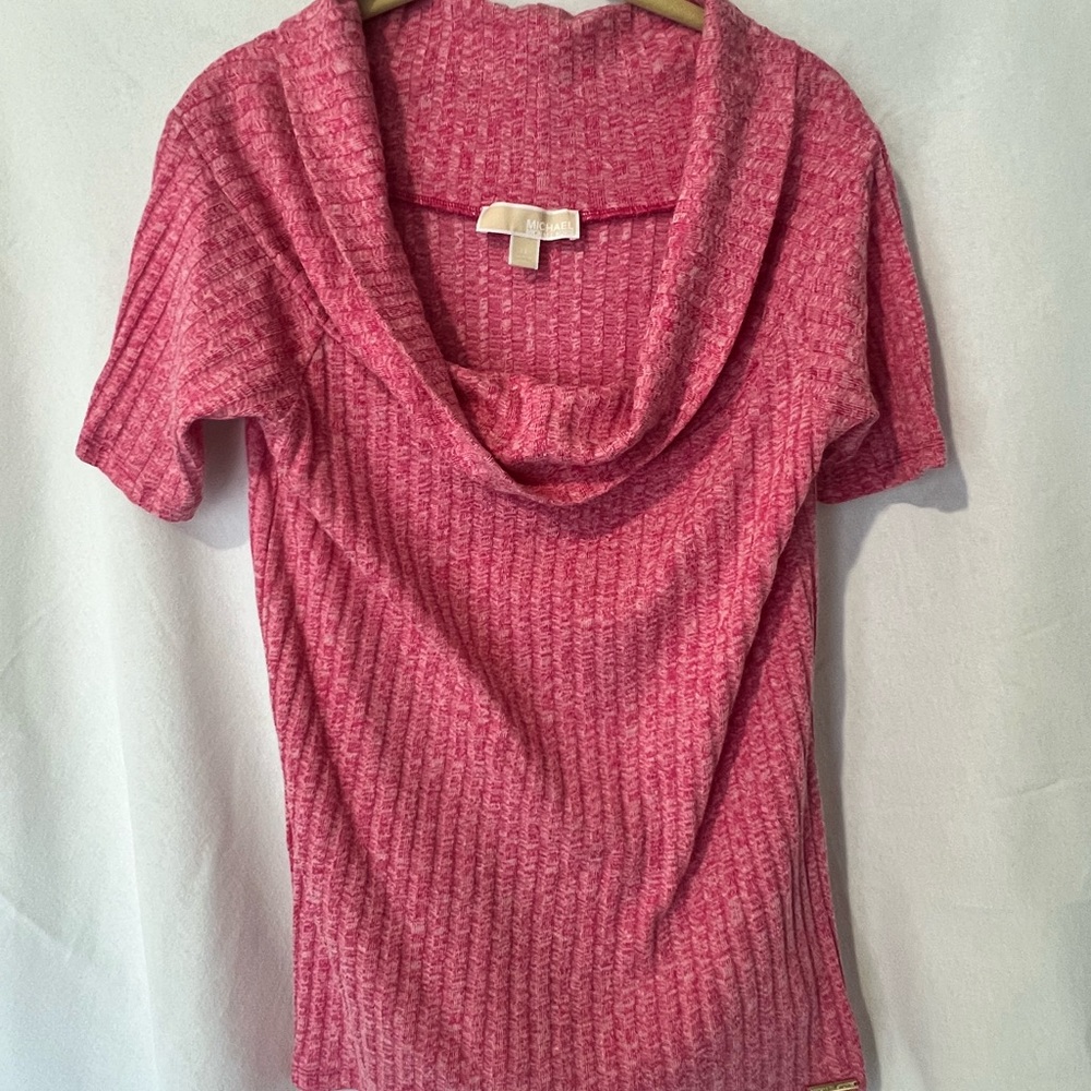 SOLD! NWOT! Michael Kors Cowl Neck Short Sleeve Top. Size XL